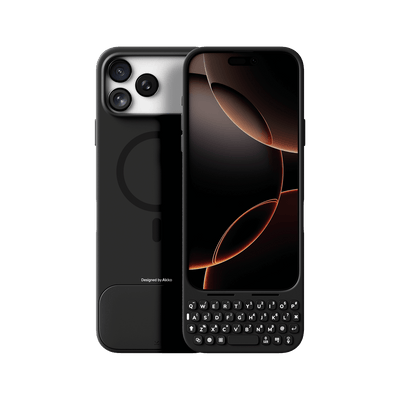 Akko MetaKey Keyboard Case for iPhone 17 Space Black