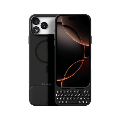 Akko MetaKey Keyboard Case for iPhone 17 Space Black