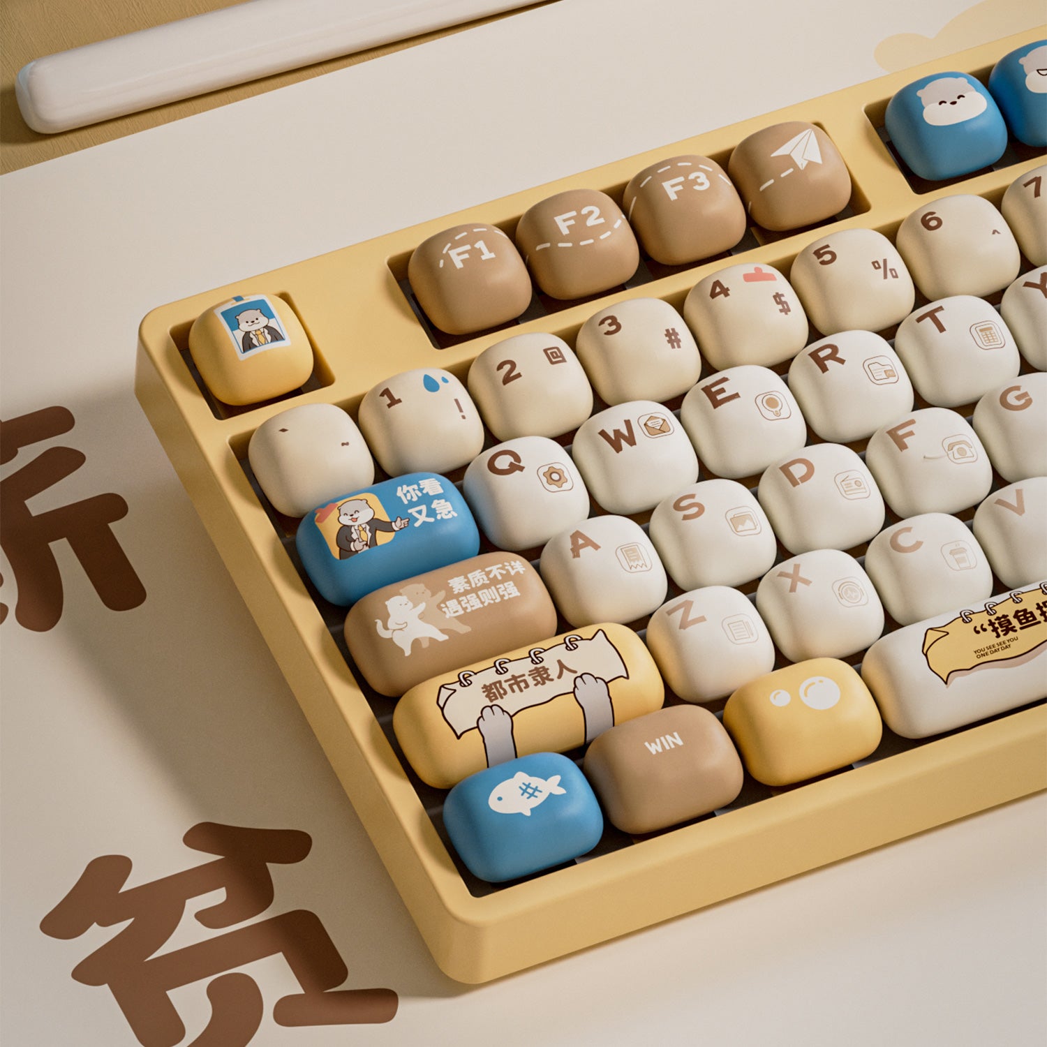 Akko-Otter-Hustle-Keycap-Set