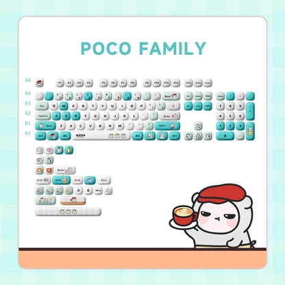 POCO Family - POCO 곰 키캡 세트 (129 키)