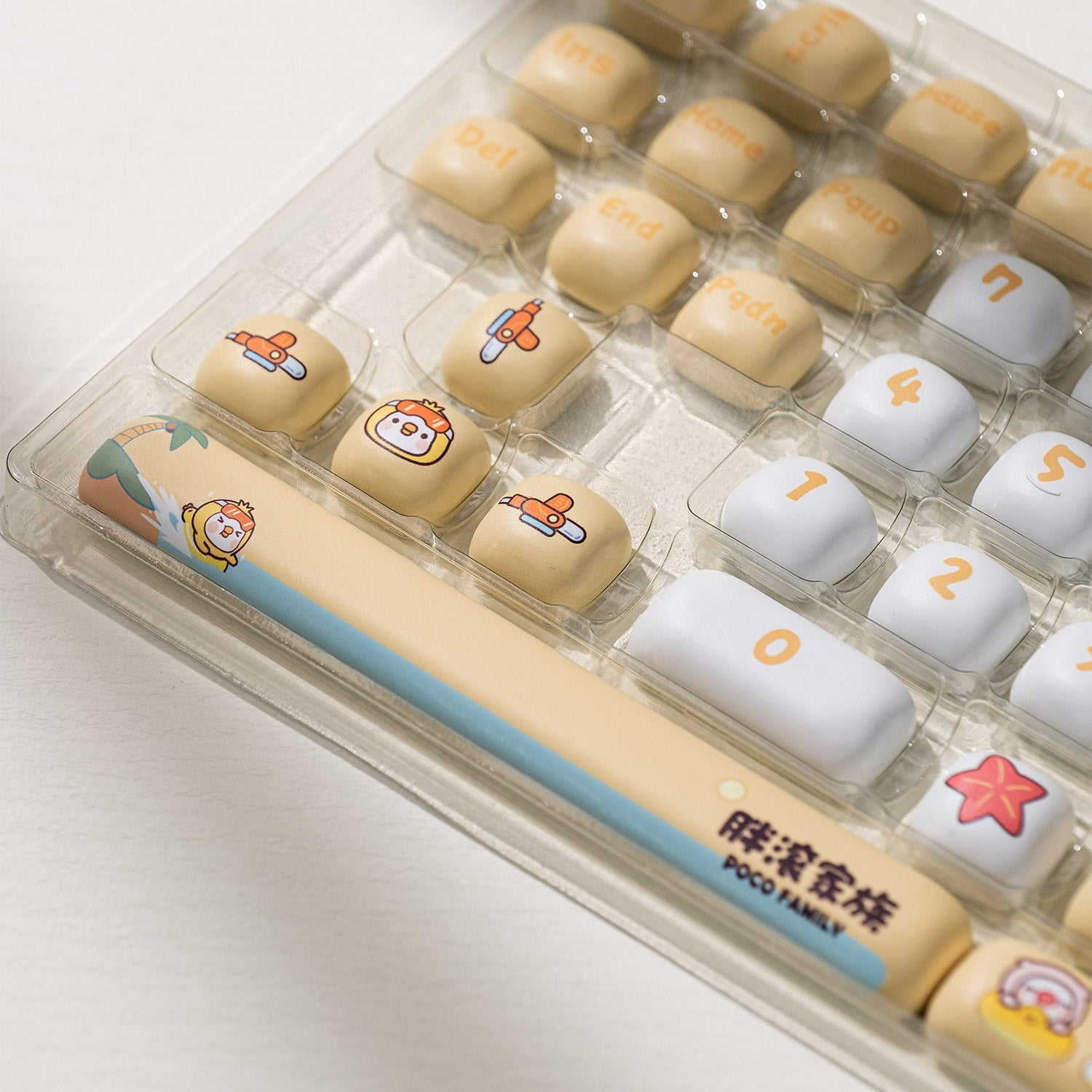 POCO Family POCO Duck Keycap Set Special Key Details