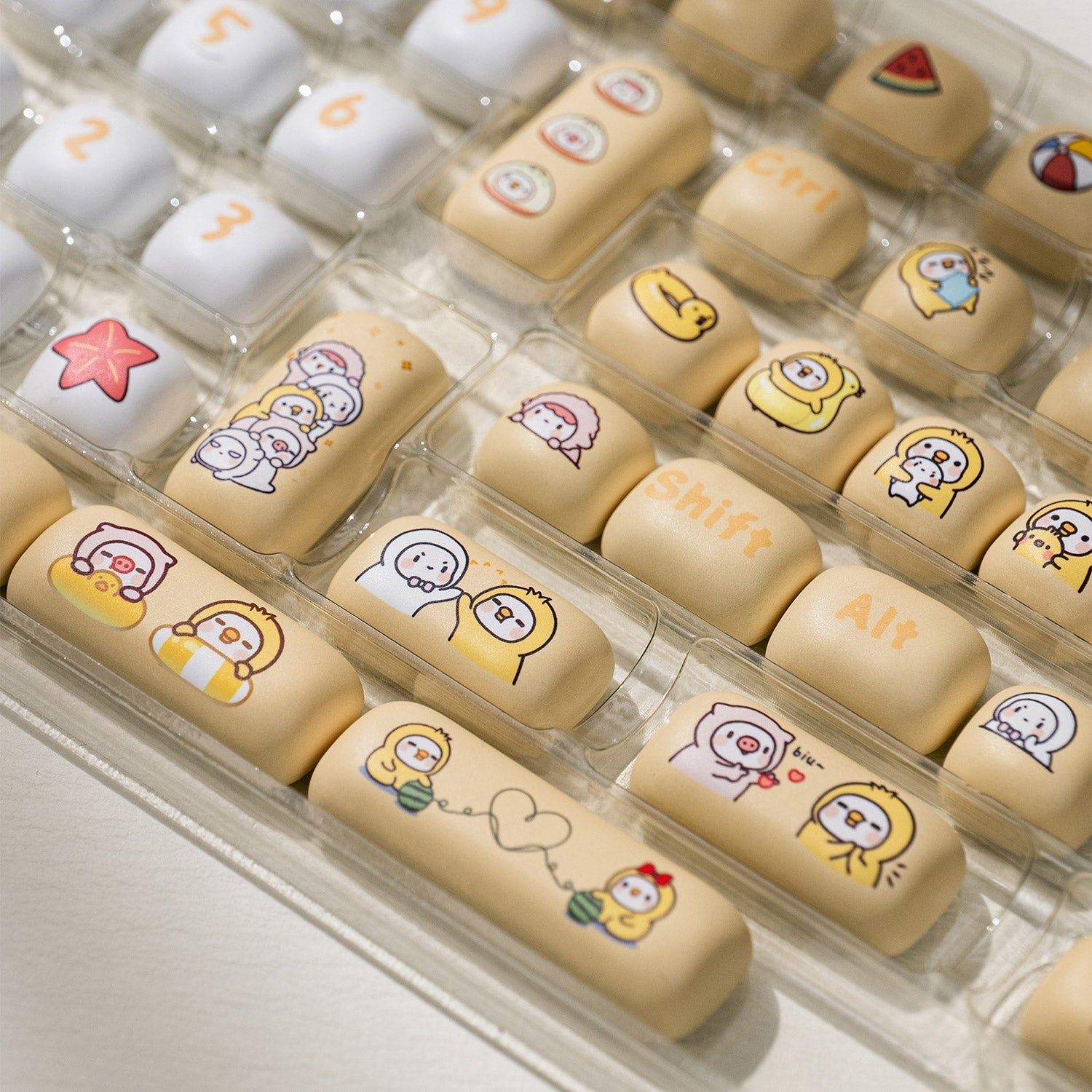 POCO Family POCO Duck Keycap Set Special Key Details
