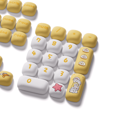 POCO Family POCO Duck Keycap Set Number Key Details