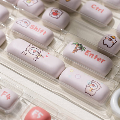 POCO Family - POCO Pig Keycap Set Enter Shif Key Details