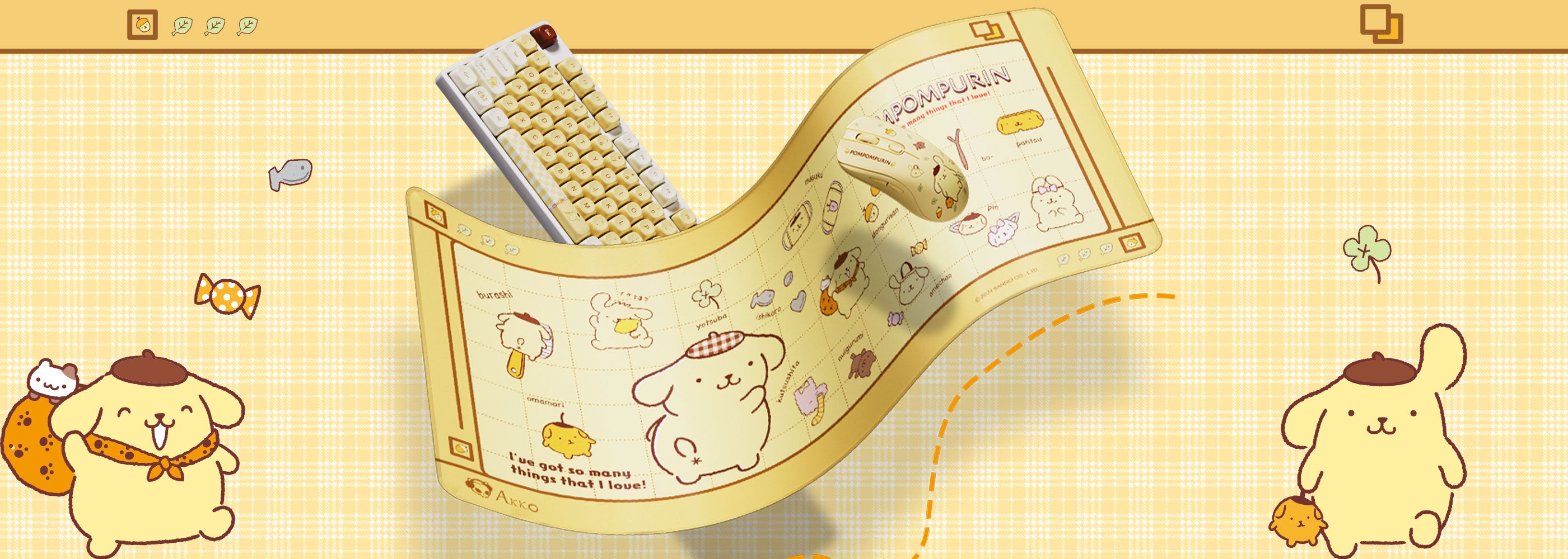 Akko Pompompurin Mouse Pad