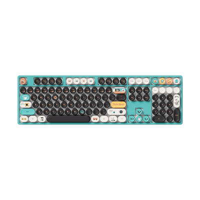 Akko Punk Cat BottleCap Keycaps Set 100 Keyboard