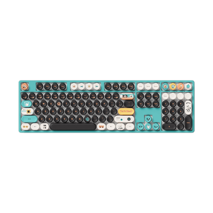 Akko Punk Cat BottleCap Keycaps Set 100 Keyboard