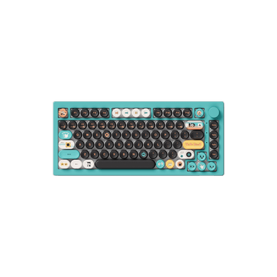 Akko Punk Cat BottleCap Keycaps Set 75 Keyboard