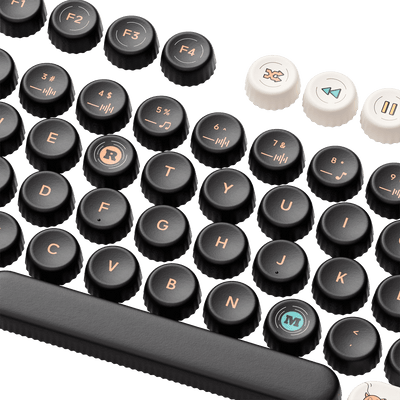 Akko Punk Cat BottleCap Keycaps Set Details