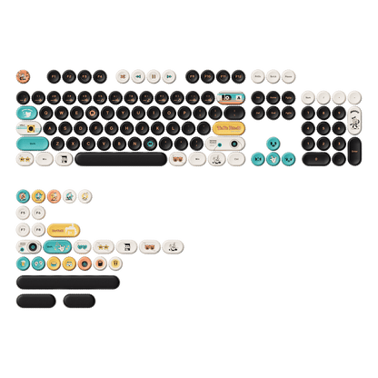 Akko Punk Cat BottleCap Keycaps Set 131 Keys