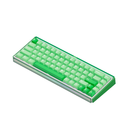 Akko Ray68 HE Magnetic Keyboard Misty Green White Side