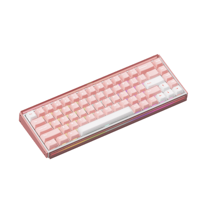 Akko Ray68 HE Magnetic Keyboard Misty Pink Right Side