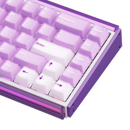 Akko Ray68 HE Magnetic Keyboard Misty Purple Right Details
