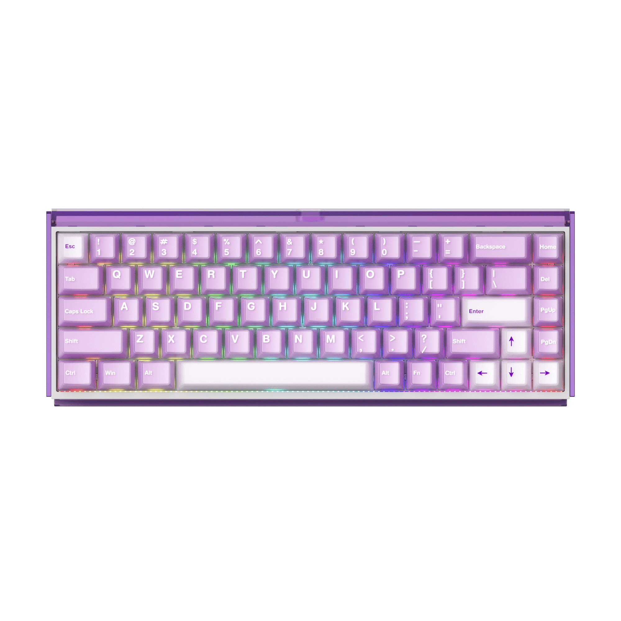 Akko Ray68 HE Magnetic Keyboard Misty Purple Right Side