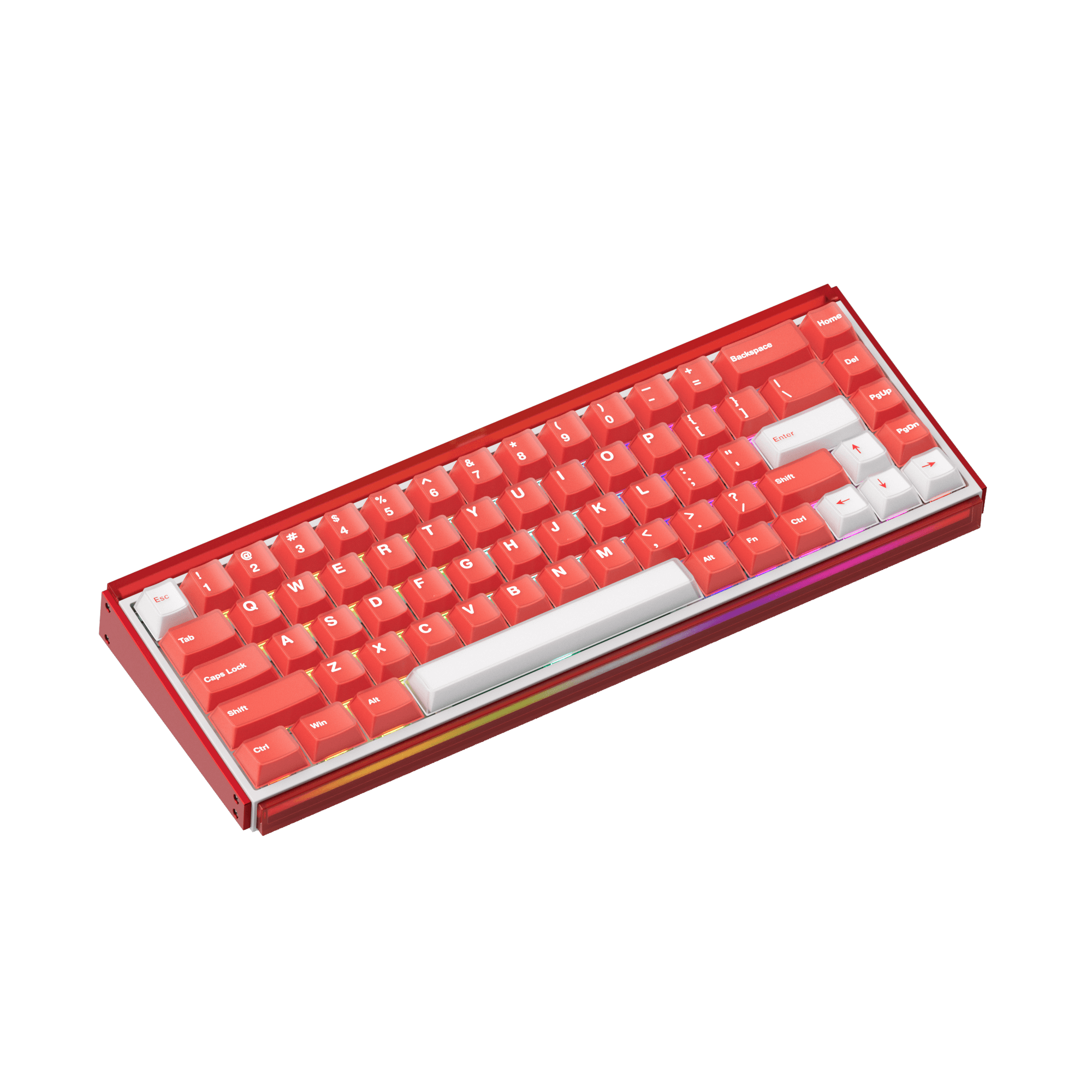 Akko Ray68 HE Magnetic Keyboard Misty Red Right Details
