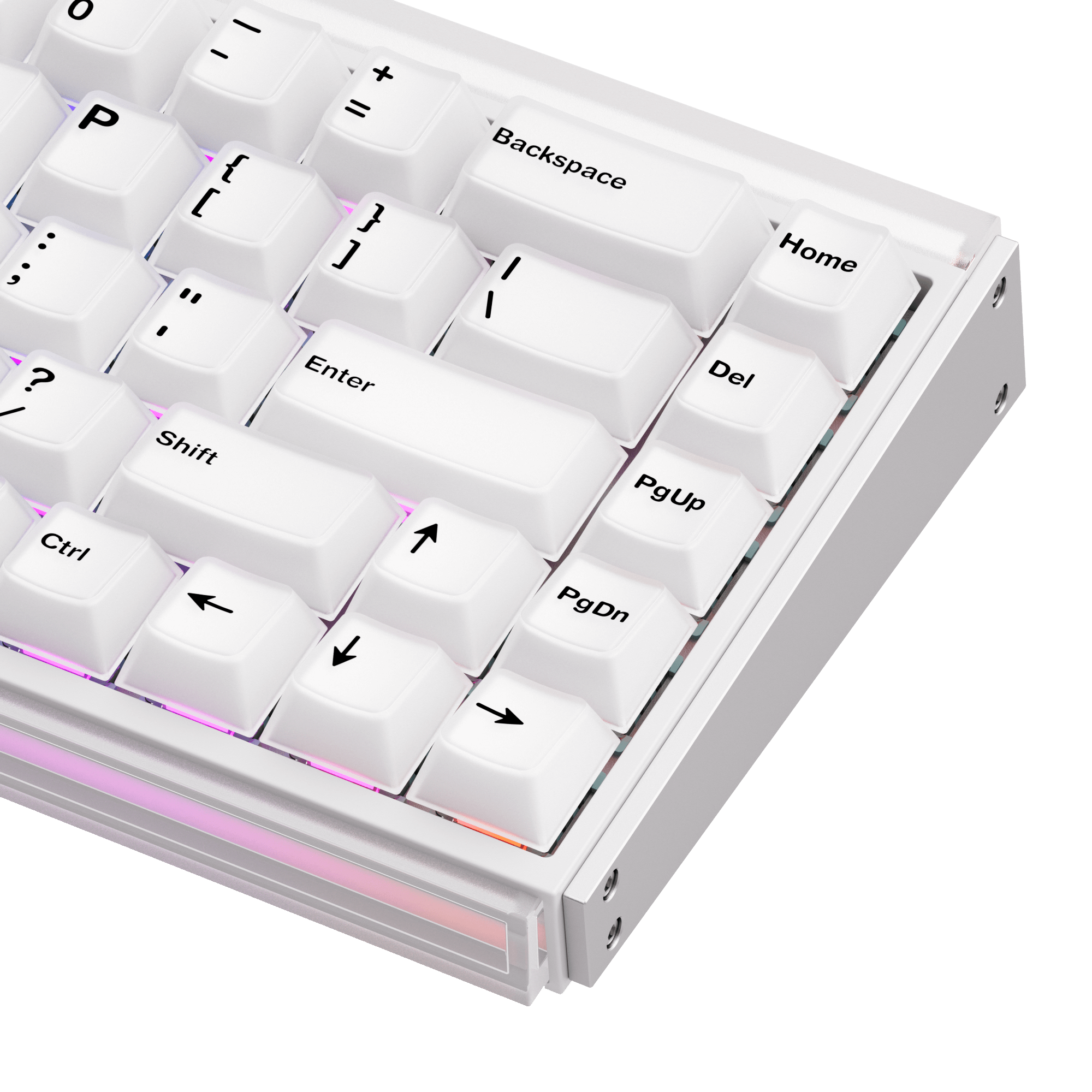 Akko Ray68 HE Magnetic Keyboard Misty White Details