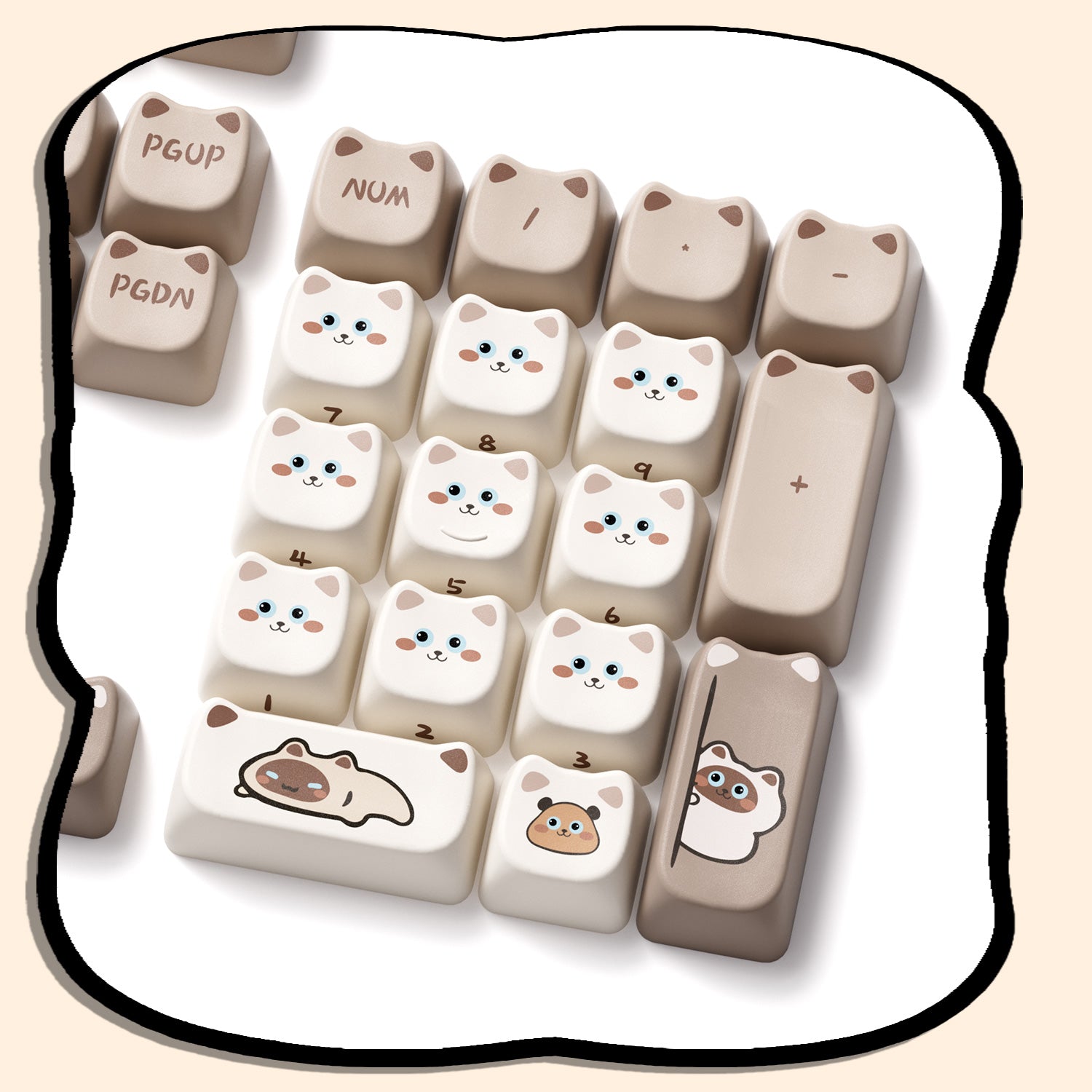 Akko-Siamese-Cat-Keycap-Set-Detail