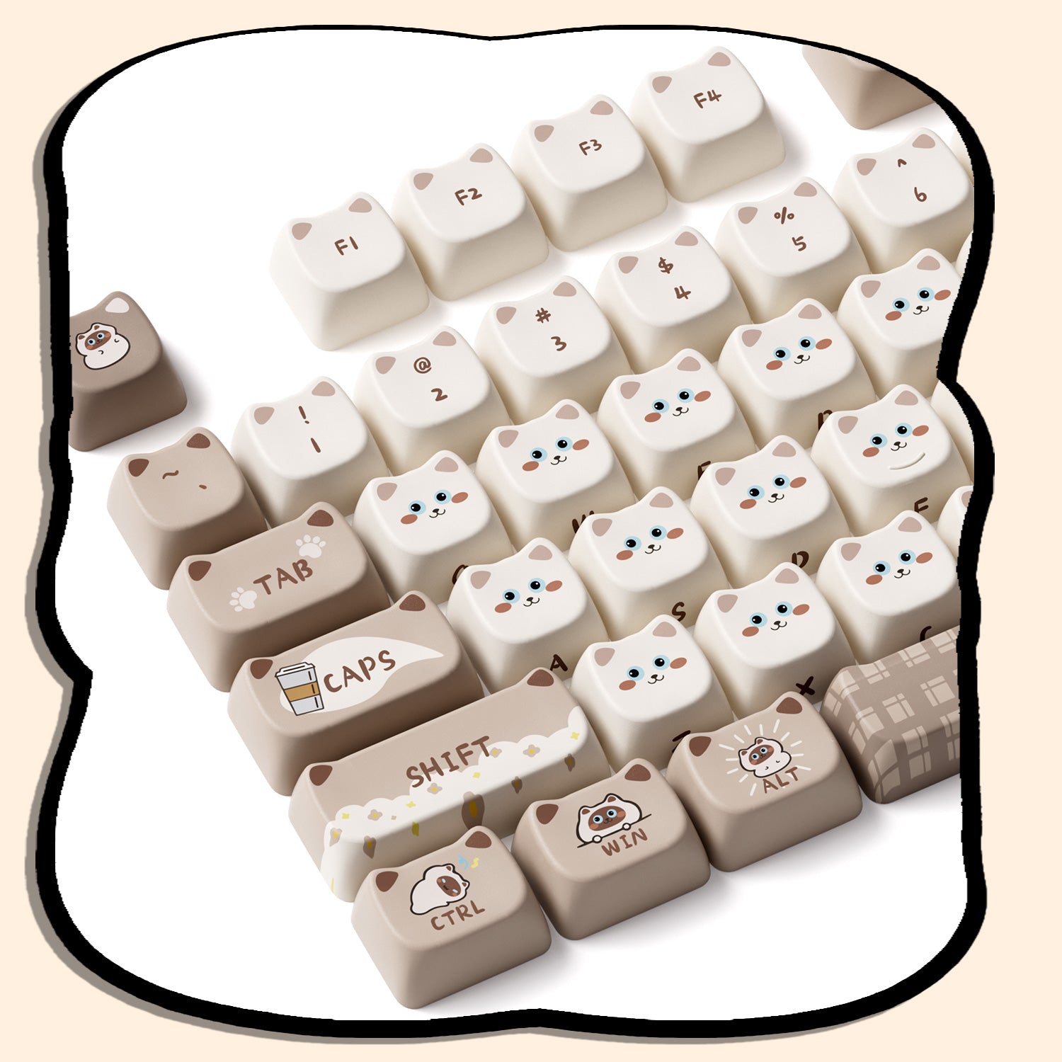 Akko-Siamese-Cat-Keycap-Set-Detail