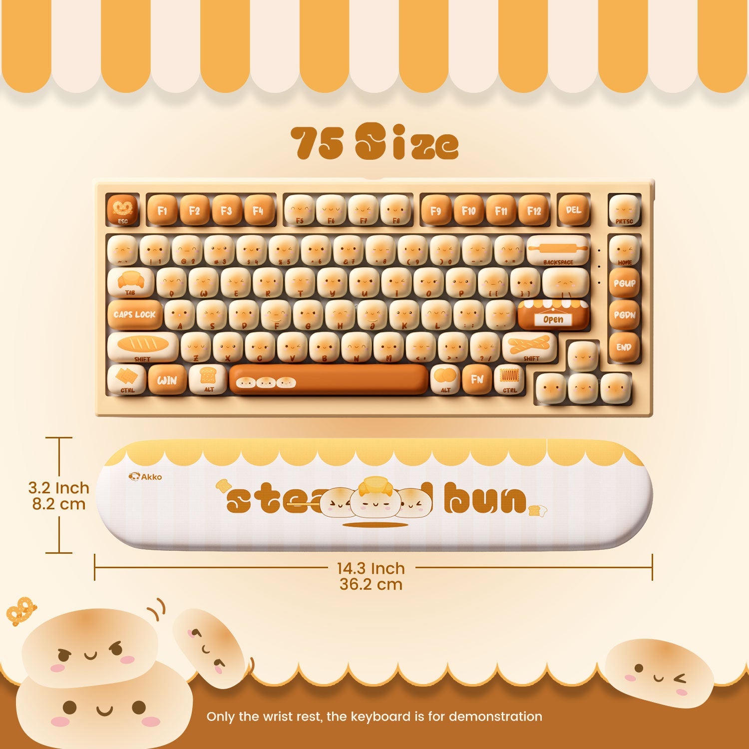 Steamed Bun 손목 받침대