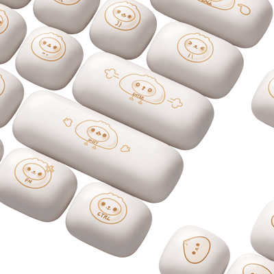 Akko-Steamed-Buns-Keycap-Set-144-key
