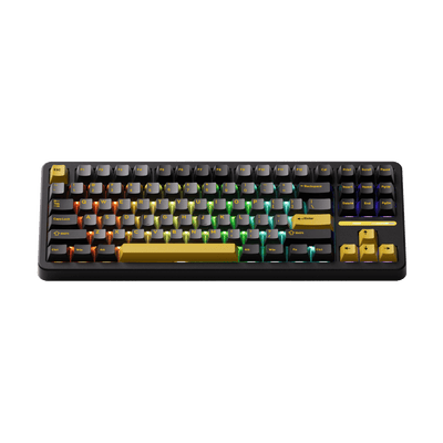 Akko TAC87 Black Gold Mechanical Keyboard Front Side RGB