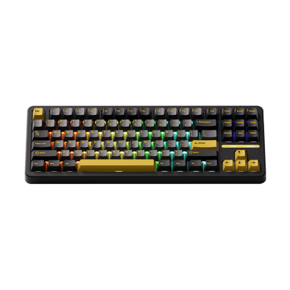 Akko TAC87 Black Gold Mechanical Keyboard Front Side RGB