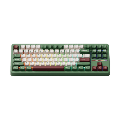 Akko TAC87 Matcha Red Bean Mechanical Keyboard Front Side