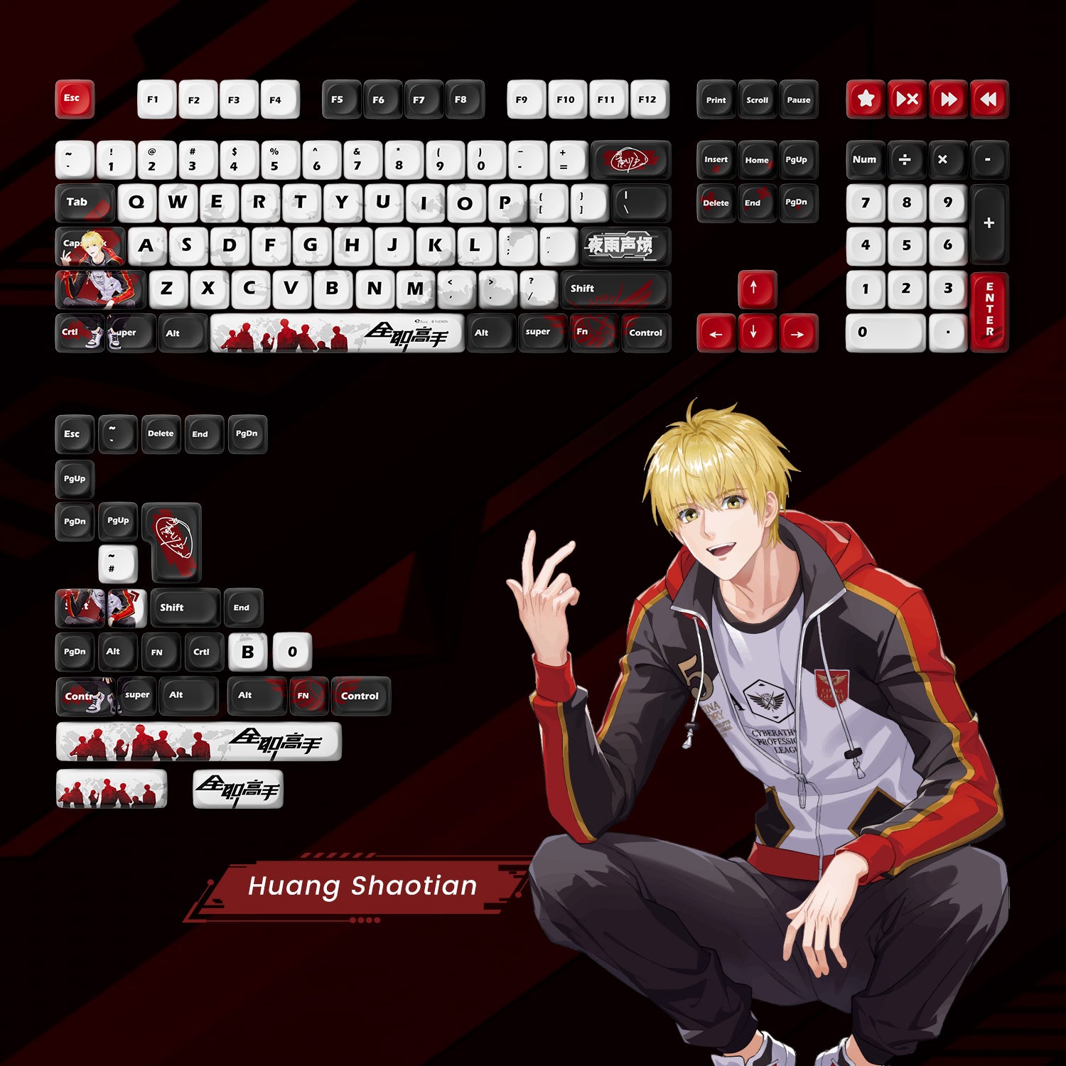 Akko-The-King-Avatar-Keycap-Set-Huang-Shaotian