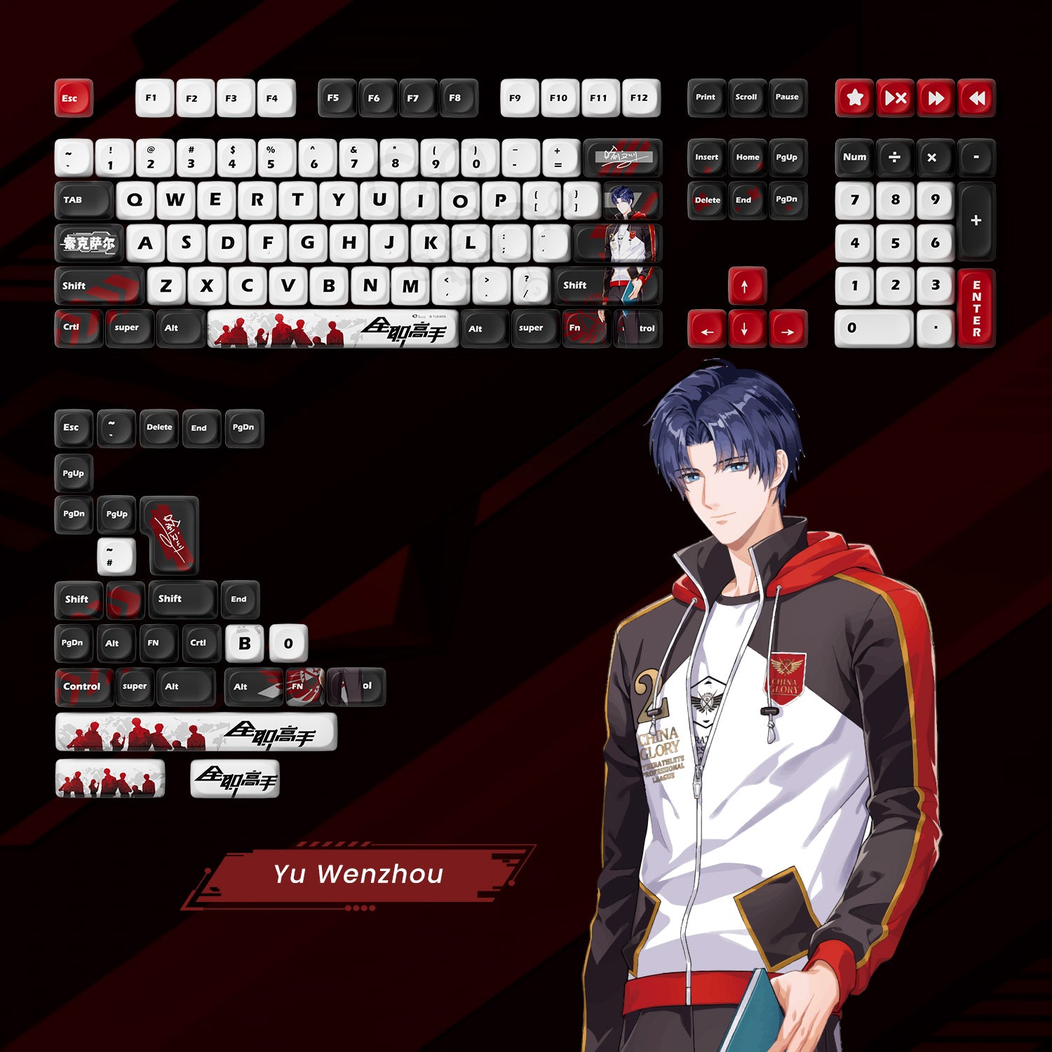 Akko-The-King-Avatar-Keycap-Set-Yu-Wenzhou_