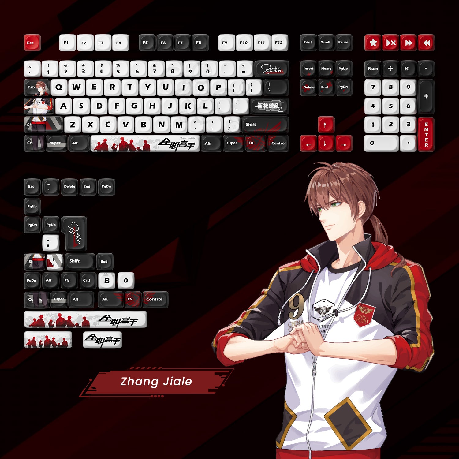 Akko-The-King-Avatar-Keycap-Set-Zhang-Jiale