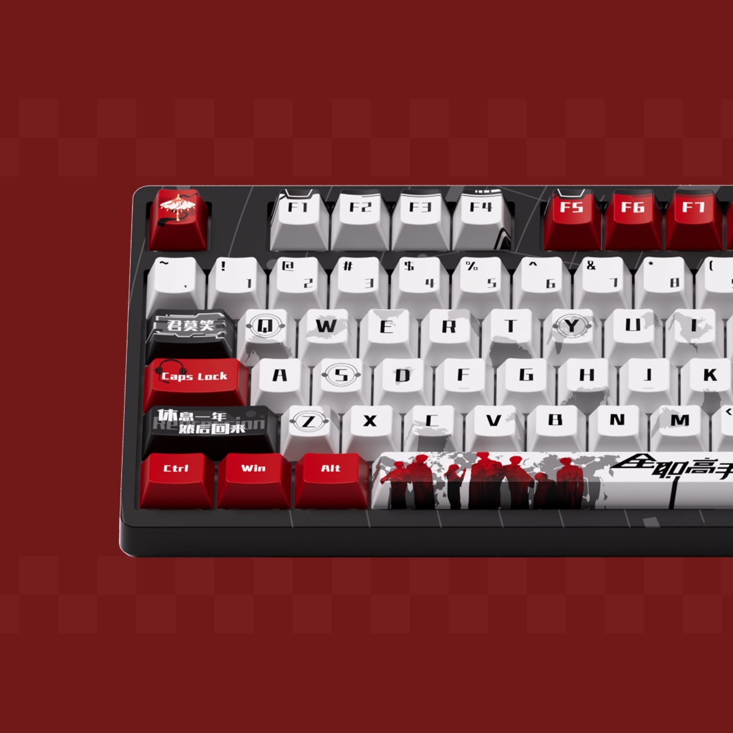 Akko The King’s Avatar 3087 V1 Mechanical Keyboard Left Details
