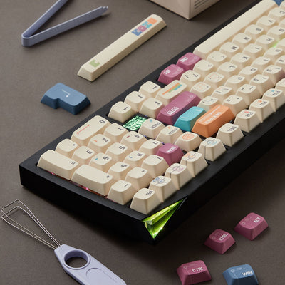 Akko MonsGeek Timeline keycap Set Install on the Keyboard Details