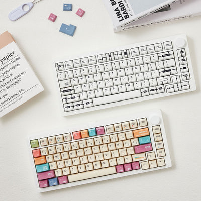 Akko MonsGeek Timeline keycap Set Install on the M1 V5 Kit