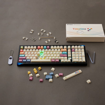 Akko MonsGeek Timeline keycap Set Install on the Keyboard