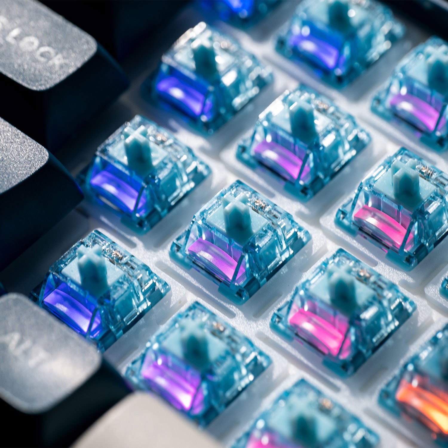 Akko V5 Creamy Blue Pro Switch light