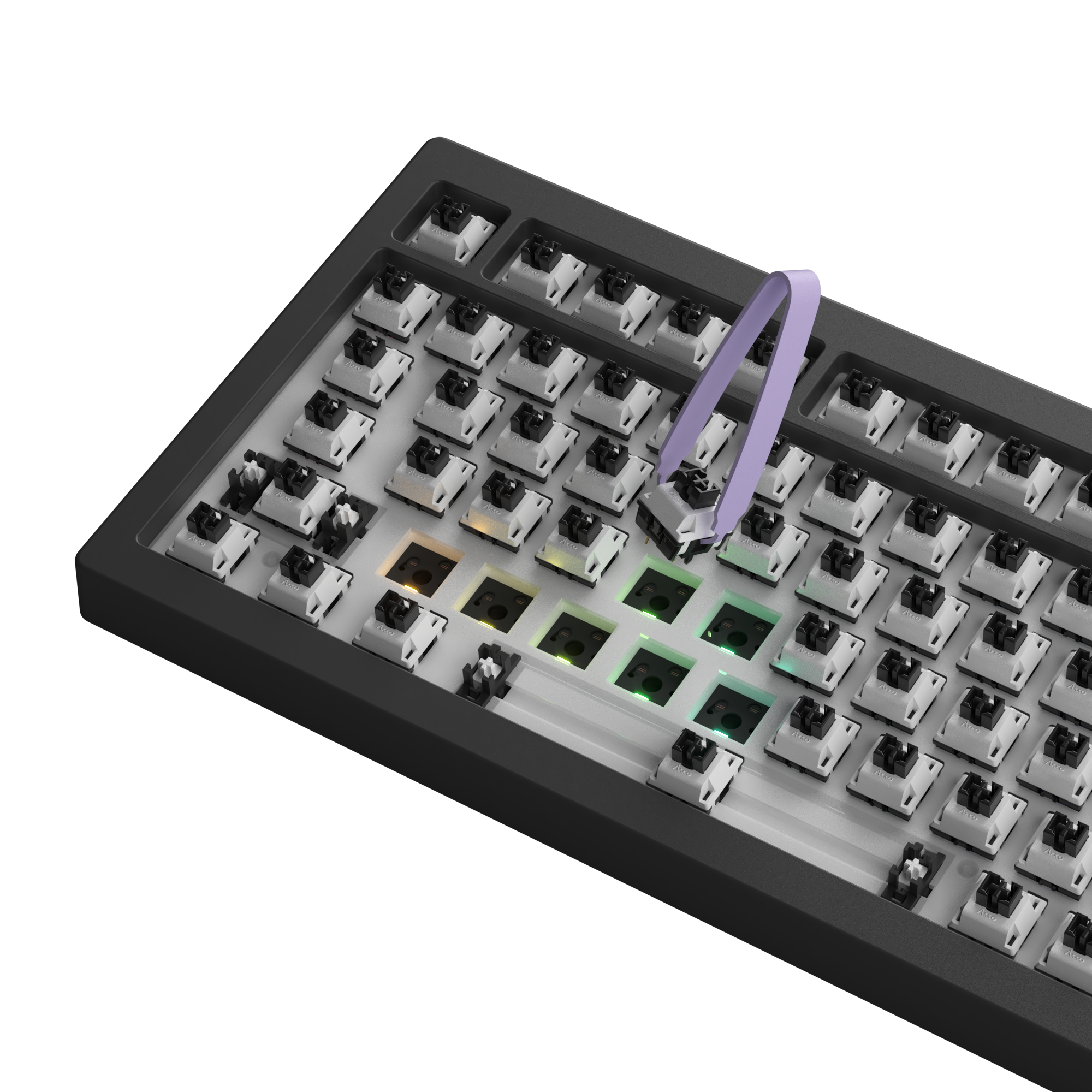 Akko switch puller pulls the switch out of the keyboard