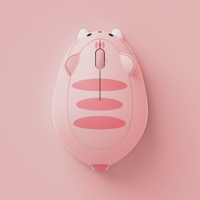 핑크 앵글 고양이 마우스
