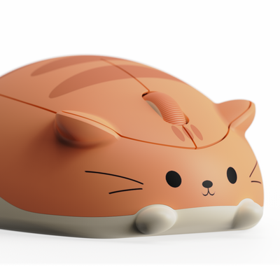 오랜지 케이트 고양이 마우스