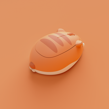 오랜지 케이트 고양이 마우스