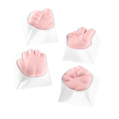 Akko Rock Paper Scissors and Praise Artisan Keycaps details
