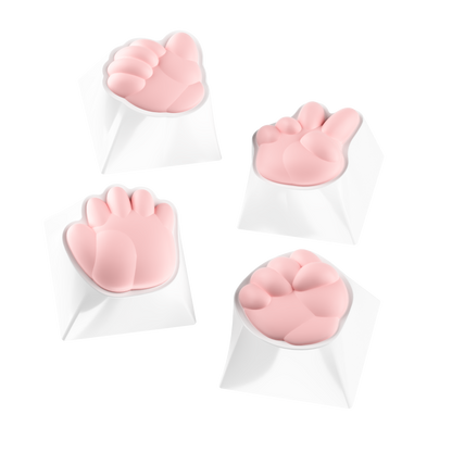Akko Rock Paper Scissors and Praise Artisan Keycaps details