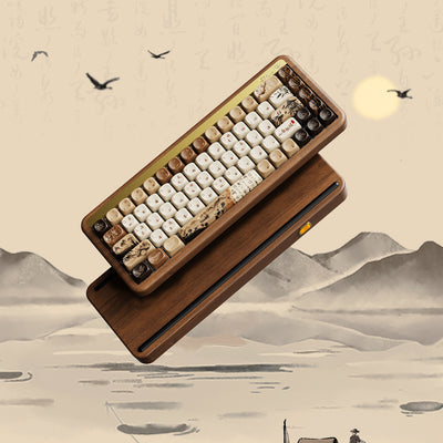 MU01  나무 키보드 산거추명