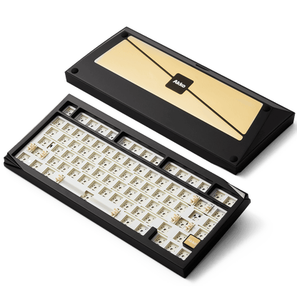 Akko Mineral 01 VIA DIY KIT Black Back and Front Details