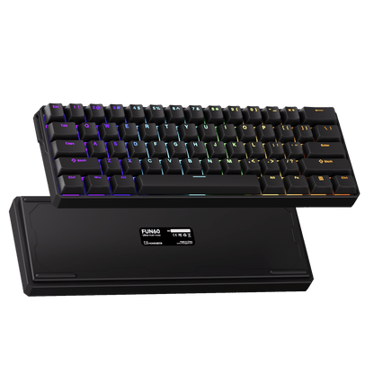 FUN60 Ultra Black Magnetic Keyboard