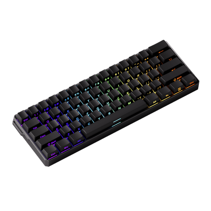 FUN60 Ultra Black Magnetic Keyboard Side Printed Keycaps