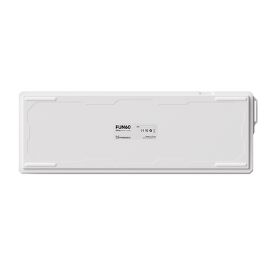 FUN60 Ultra White Magnetic Keyboard Back Details