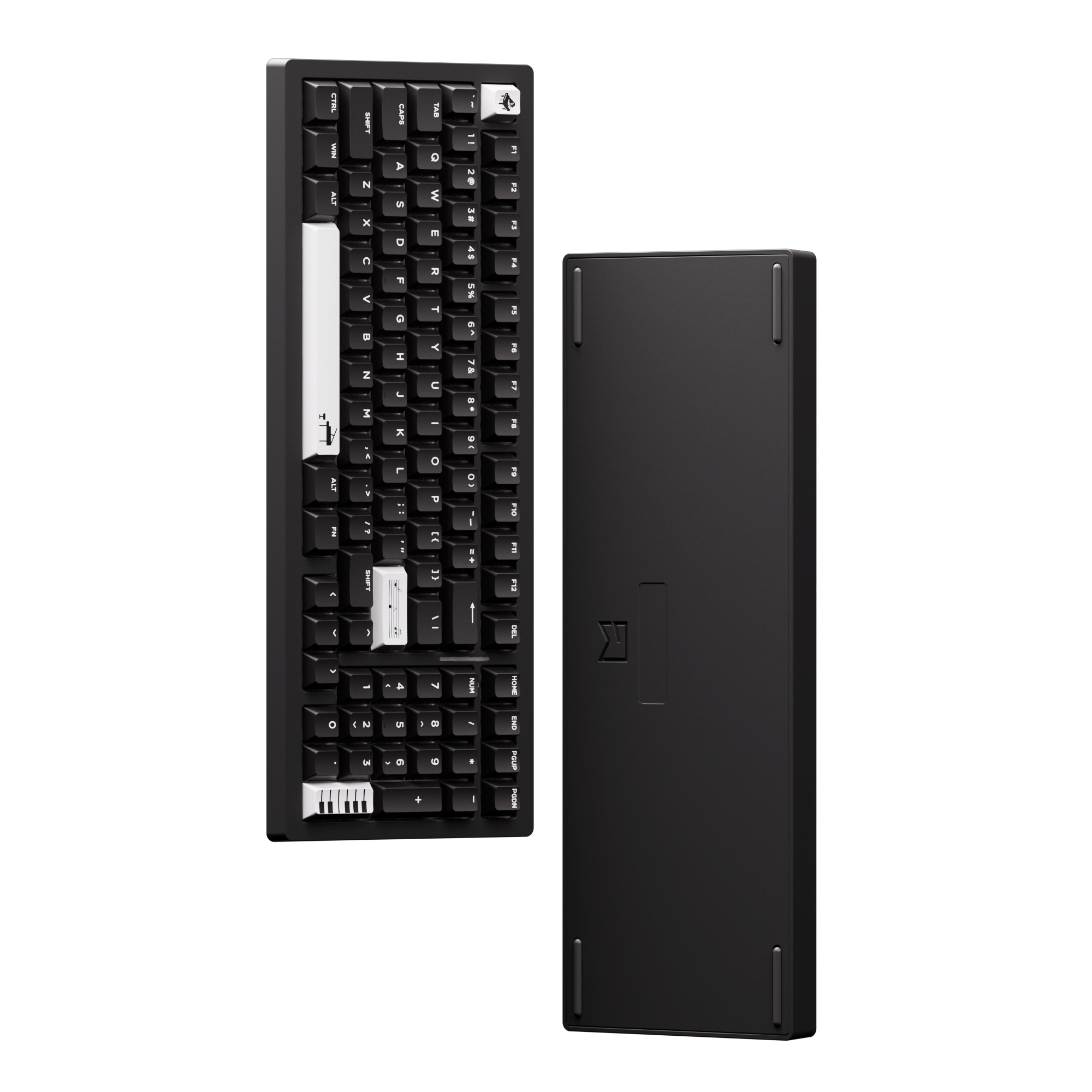 MonsGeek M1 V5 VIA Custom Mechanical Keyboard Front and Back Details