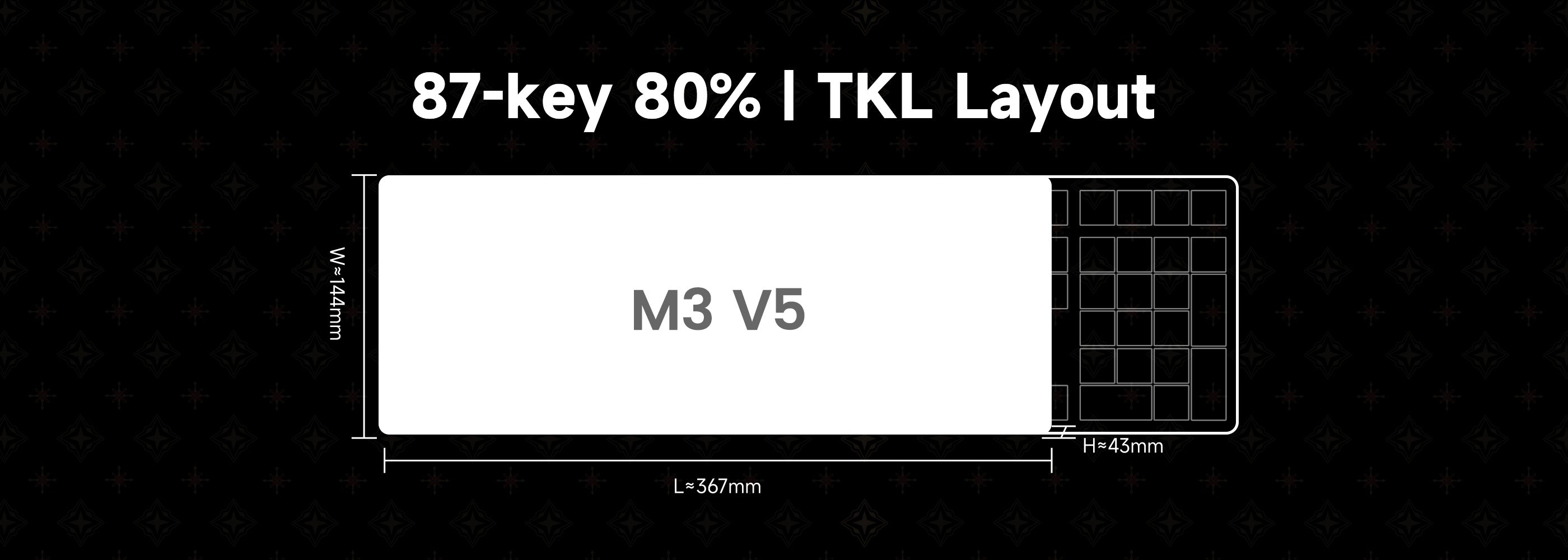 MonsGeek-M3-V5-HE-Black-Transparent-Size