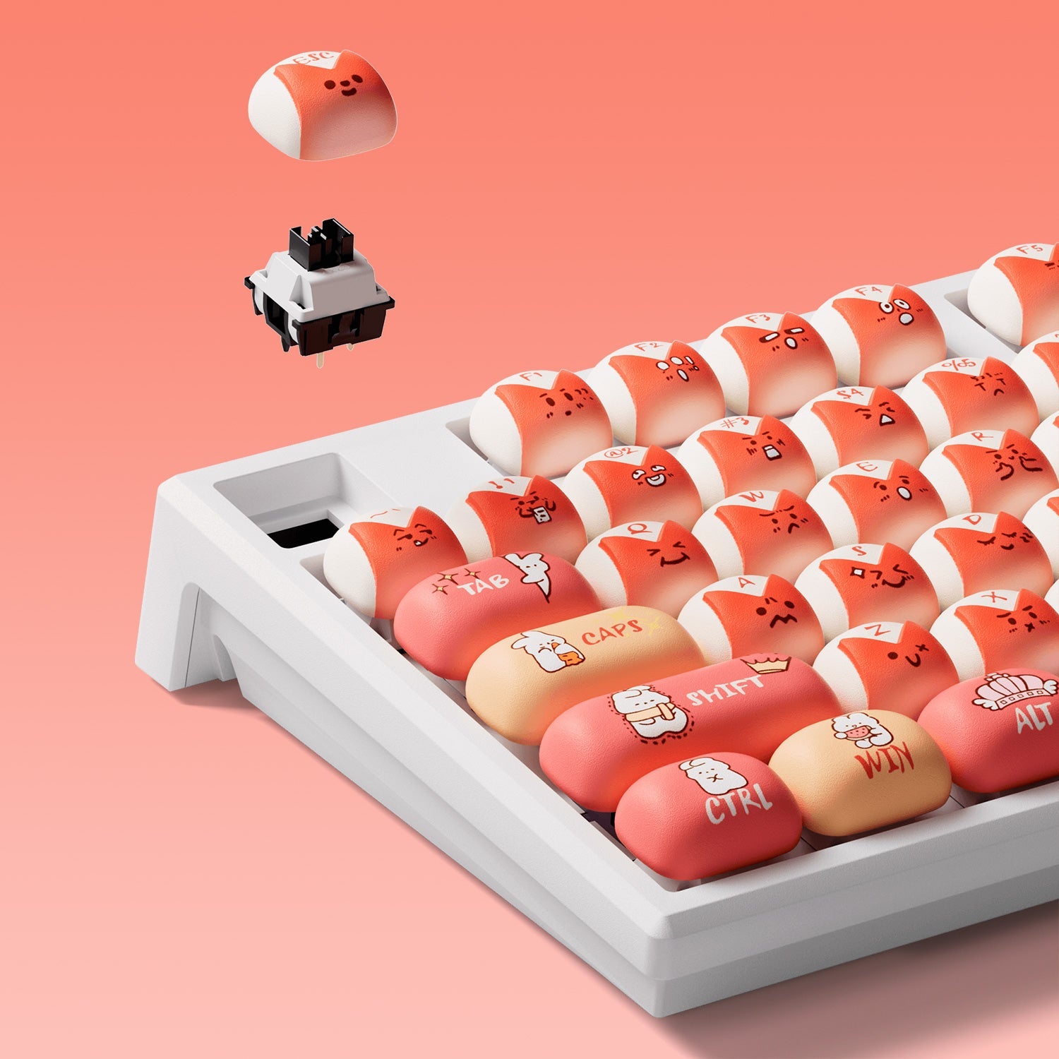 MG108B Bunny Apple 기계식 키보드