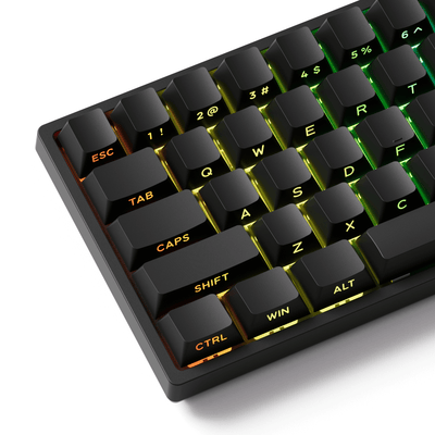 Monsgeek FUN68 HE Magnetic Keyboard Black Version Left Details